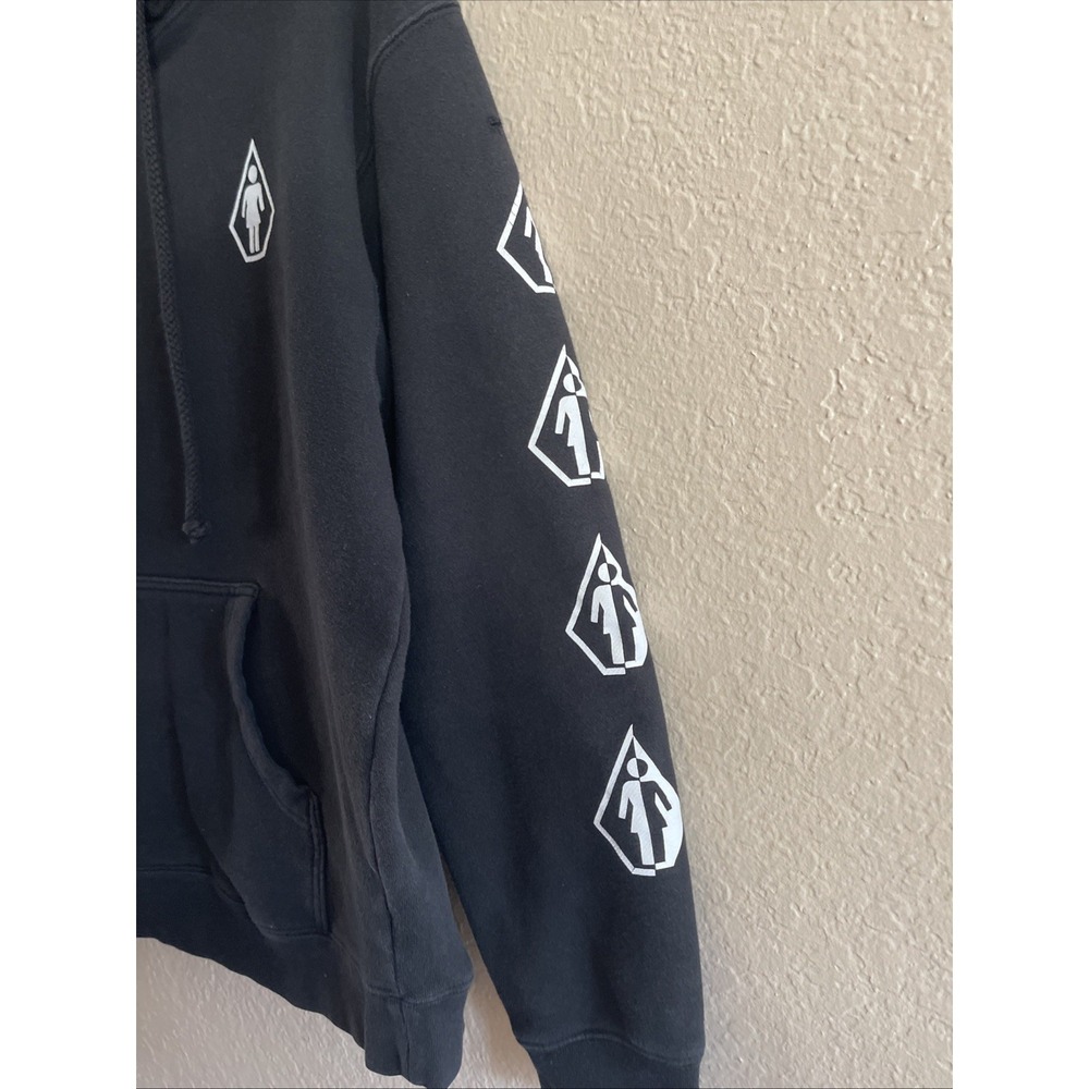 Volcom Girl Skateboard Collab‎ Black Hoodie Men's M - Picture 2 of 11